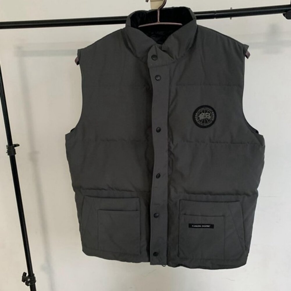 Canada goose dark grey down vest
